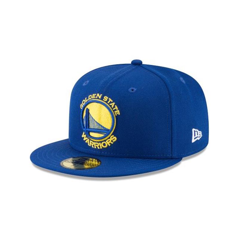 NBA Golden State Warriors Wool Standard 59Fifty Fitted (FBE2679) - Blue New Era Caps